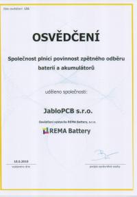 Certifikáty JPCBA 554